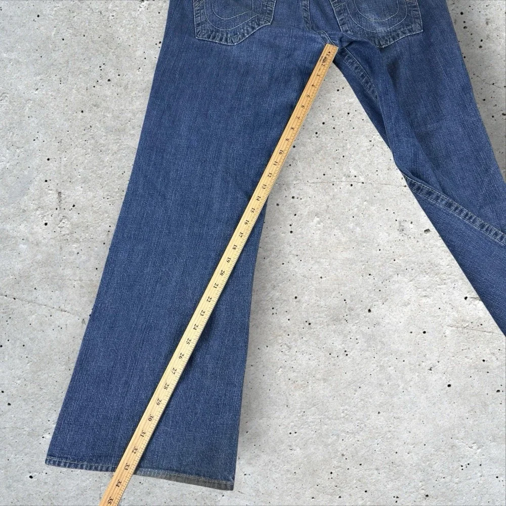Vtg True Religion Billy Bootcut Jeans 38x33‎ Flap Pocket USA Y2K